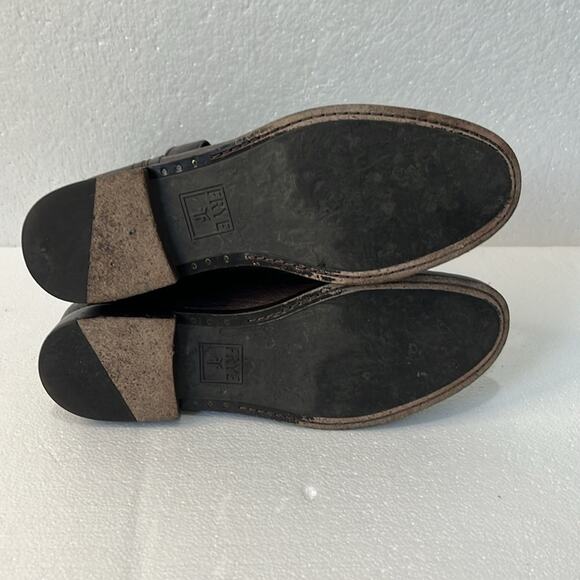 Frye Anna Shortie Booties Brown Leather Size 7.5 - Picture 9 of 12